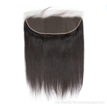 Ear to Ear Thin Skin Invisible Lace Frontal Swiss Film Transparent Hd Lace Frontals with Pre plucked Hairline